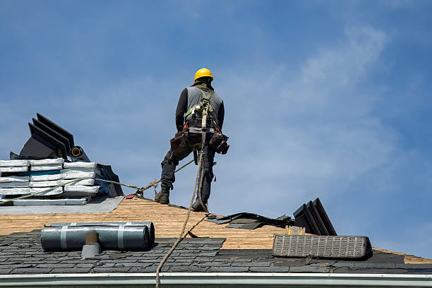 Professional Roof Replacement technician working in Rushmore, MN